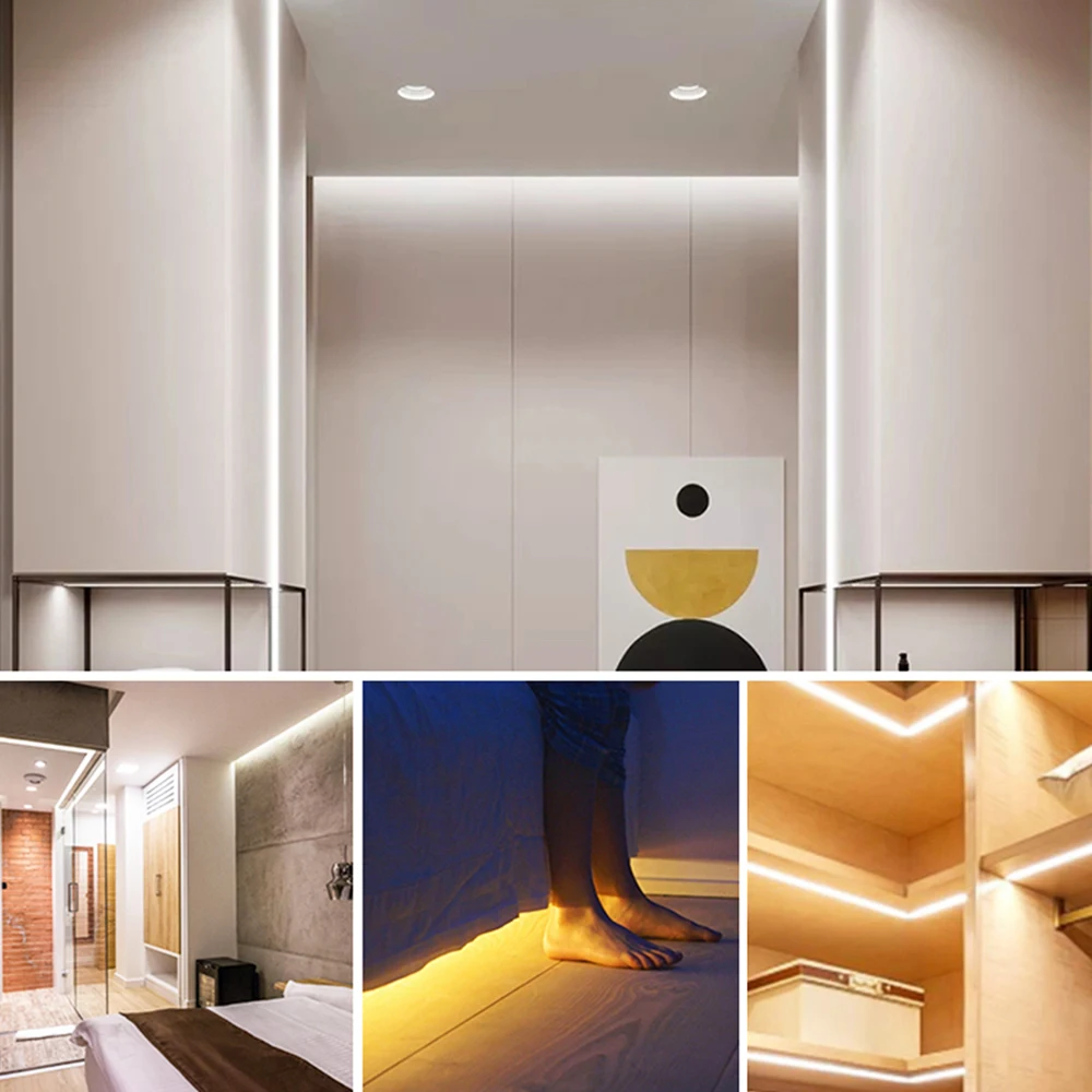 PIR датчик человеческого тела индукционные 5В USB Светодиодные ленты светильник RGB