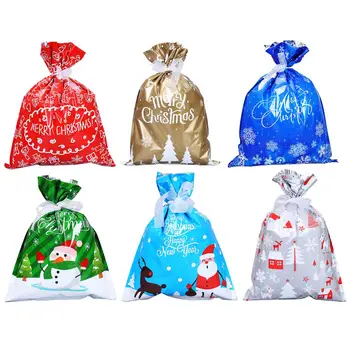 

Trendy Christmas Present Bag 40pcs Durable Comfortable Multi-function Candy Biscuit Gift Bags Xmas New Year Party Supplies