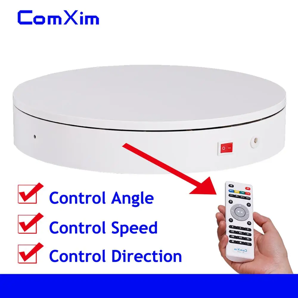 32 см пульт дистанционного управления направление скорости 360 градусов вращение вращающийся стол с электрическим приводом 3D сканирование фотографии дисплей стенд ComXim
