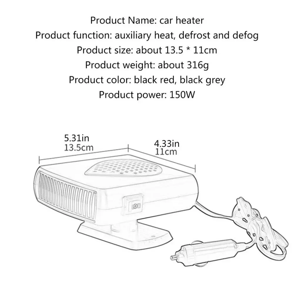 Автомобильный обогреватель 12V24V для грузовиков автомобильный скоростной