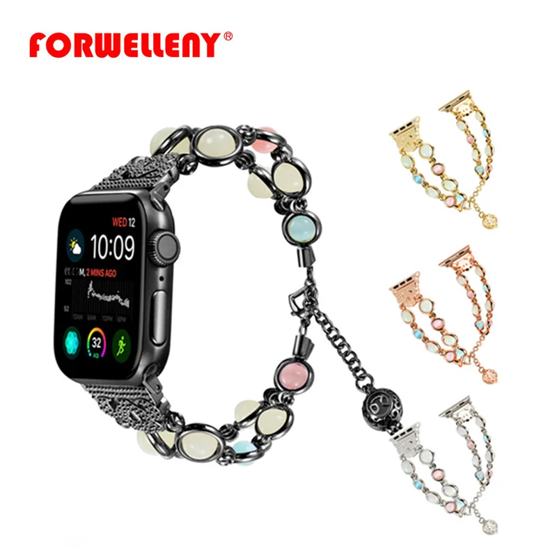Браслет с бусинами для Apple Watch Series 4 3 2 1 38/40/42/44 мм | Электроника