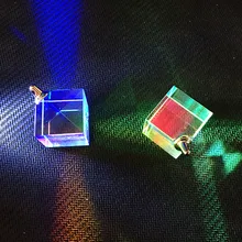 Color Prism Pendant The Cube of Light Is Flawless Customized Processing Glass Color Prism Pendant