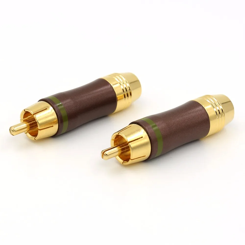 HIFI 4 шт. разъем RCA аудиокабель коаксиальный кабель позолоченный Аудио