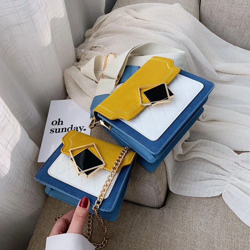 

Scrub Leather Mini Crossbody Bags For Women 2019 Wide Shoulder Strap Female Shoulder Messenger Bag Lady Purses and Handbags