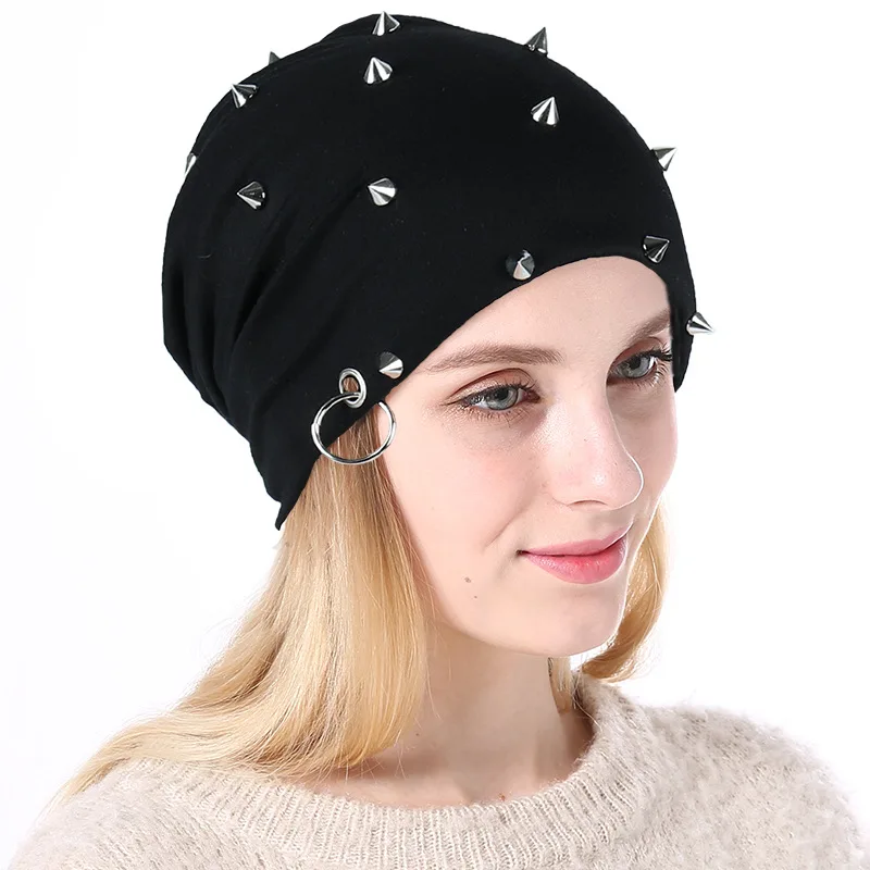 CUHAKCI, Кепка в стиле хип-хоп, женская, Skullies, новинка, модная, с заклепками, обруч, теплая, зимняя, Skullies, мужская шапка, осенние шапки для взрослых, модные шапочки