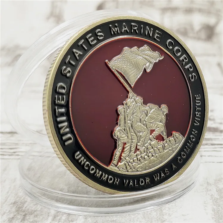 Позолоченный корпус морской пехоты США памятная монета сувенир вызов коллекционные монеты коллекция Искусство ремесло подарок