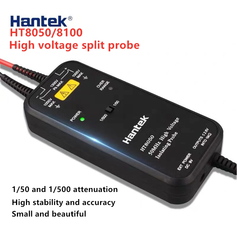 Hantek HT8050/8100 Oscilloscope Differential Probe fixed attenuators oscilloscope probe
