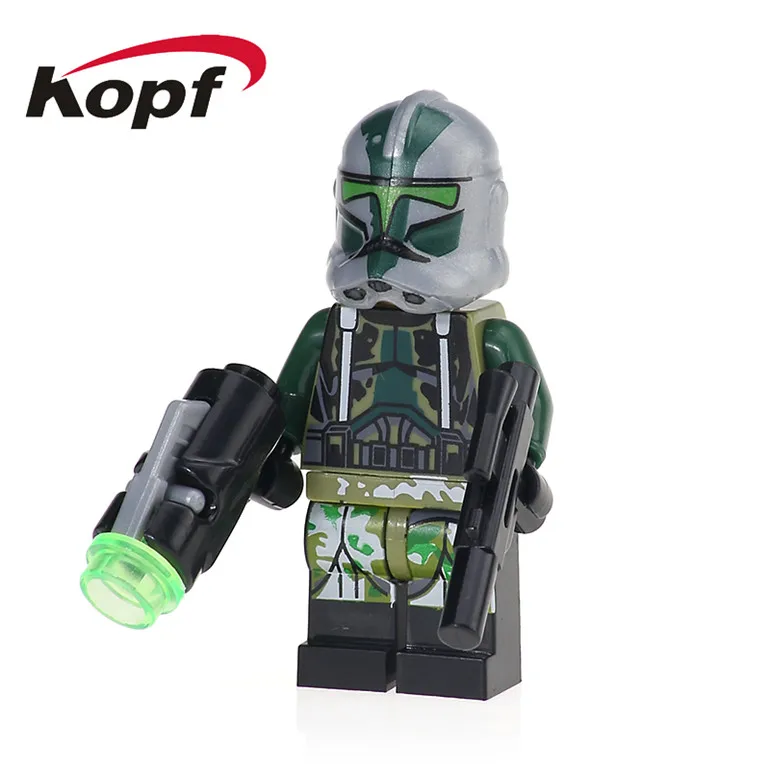 Одиночная The Force Awakens Trooper Space 7 командор Фокс Рекс строительные блоки Коллекция игрушек для детей PG8002 - Цвет: 633 Without Box