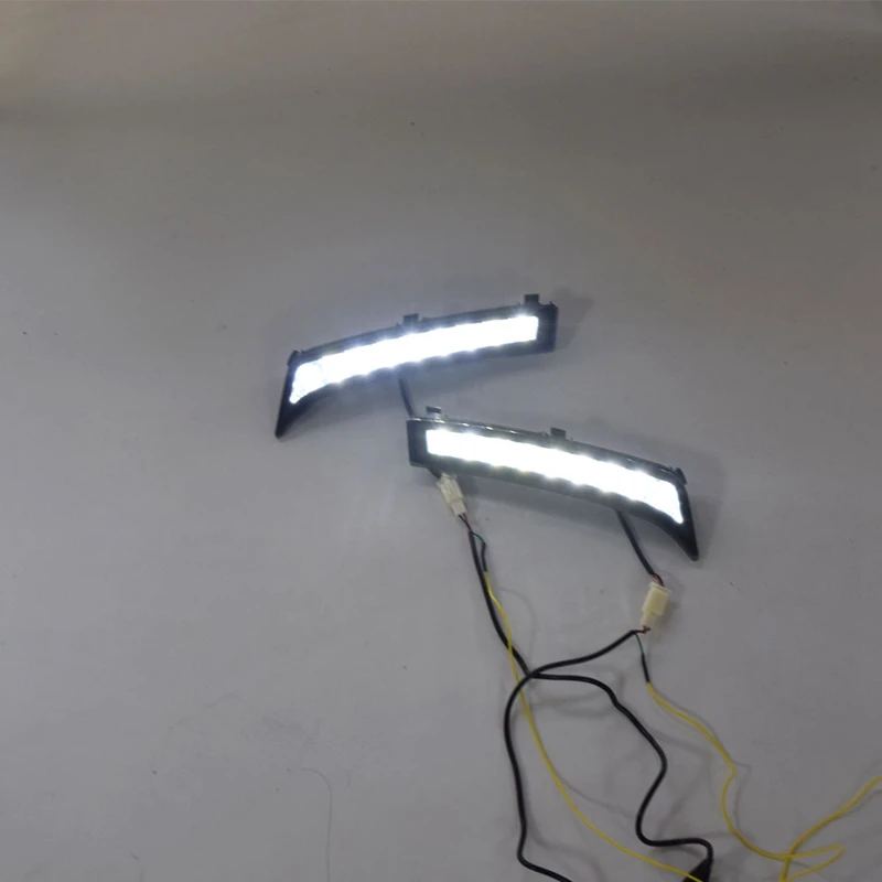 СВЕТОДИОДНЫЙ DRL Дневной светильник противотуманная фара автомобиля 12V для бега светильник s для Subaru Forester 2013
