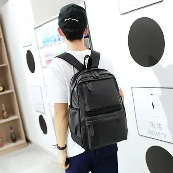 

Fashion Men Women Leather Backpack Travel Rucksack PU Shoulder School Bag Bagpack