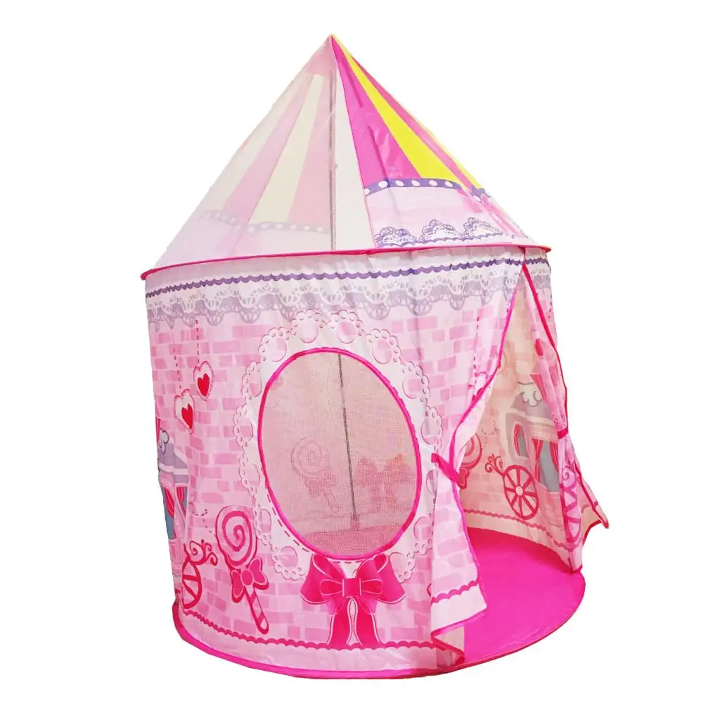 Pink Folding Kids Space Capsule Playtent Fantasy Indoors/Outdoors Playset Beach Toys Cute Ornaments Home Kindergarten