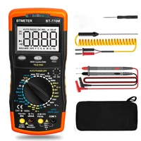 BT-770M Digital Multimeter TRMS 6000 Counts Auto/Manual Tester for AC/DC Volt/Amp, Ohm Capacitance Frequency Continuity NCV 1