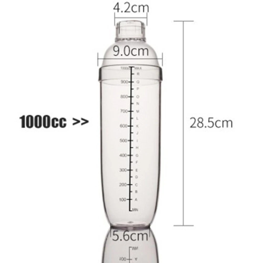 1 шт. прозрачный шейкер для коктейлей мартини, миксер для вина, сока, молока, чая, миксер для домашнего бармена, вечерние барные инструменты