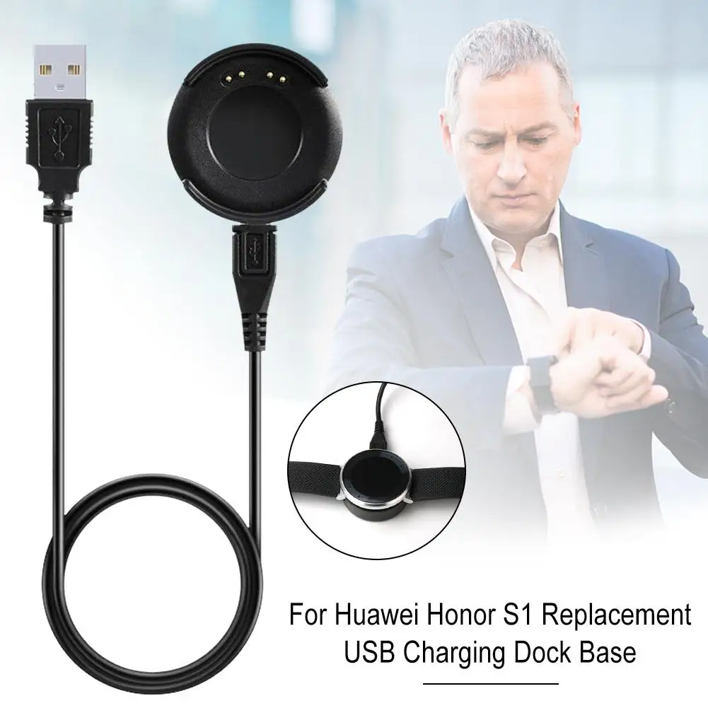Смарт-часы магнитное зарядное устройство для huawei Honor S1 Замена usb зарядная док-станция база Смарт-часы аксессуары