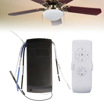 

1 Set 90-250V Ceiling Fan Lamp Remote Control Universal Wireless Timer Remote Control Home Indoor Ceiling Light Parts