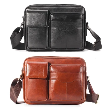 

Men Business Briefcase Genuine Leather Laptop Bag Male Casual Office Shoulder Messenger Handbag