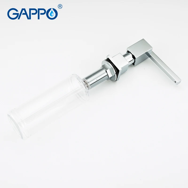 GAPPO Brass ABS kitchen soap dispenser 300ML Deck Mounted Hand Soap Dispenser Liquid Soap Bottle Kitchen Accessories
