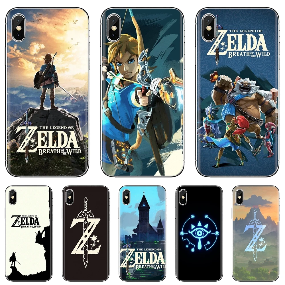 Для iPhone 10 11 12 Pro Mini 4S SE 5C 6 6S 7 8 X XR XS Plus Max 2020 силиконовый чехол Zelda-Breath-C-of-the-Wild-The-Legend-из