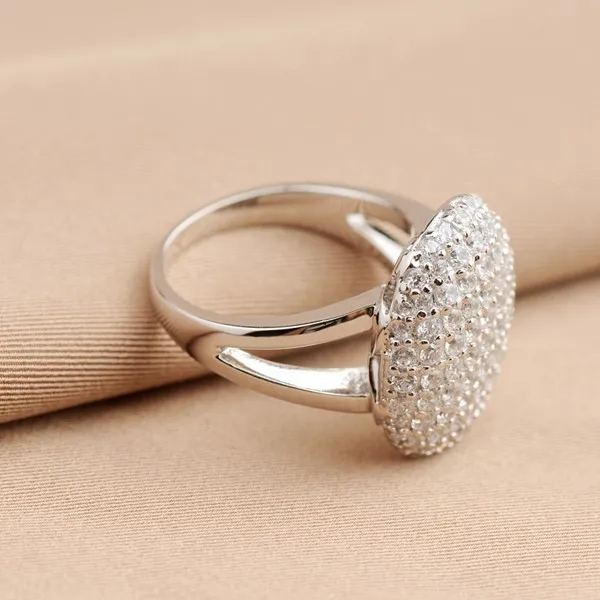 Silver Ring Wedding Ring Finger Ring GETNOIVAS Silver Color Twilight Breaking Dawn Bella Engagement Wedding Ring Gorgeous Rhinestone Inlay Women Jewelry SL