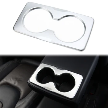 

for Jeep Gladiator JT 2020 Car Rear Armrest Water Cup Holder Panel Cover Stickers Silver Trim ABS Interior Modified Accessories