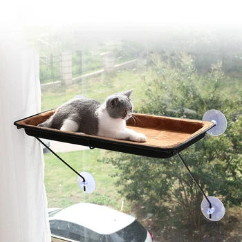 

Pet Cats Beds Cat Suction cup Window Lounger Suction Hammock Pet Cat Window shelf Cat Ferret Pet Bed