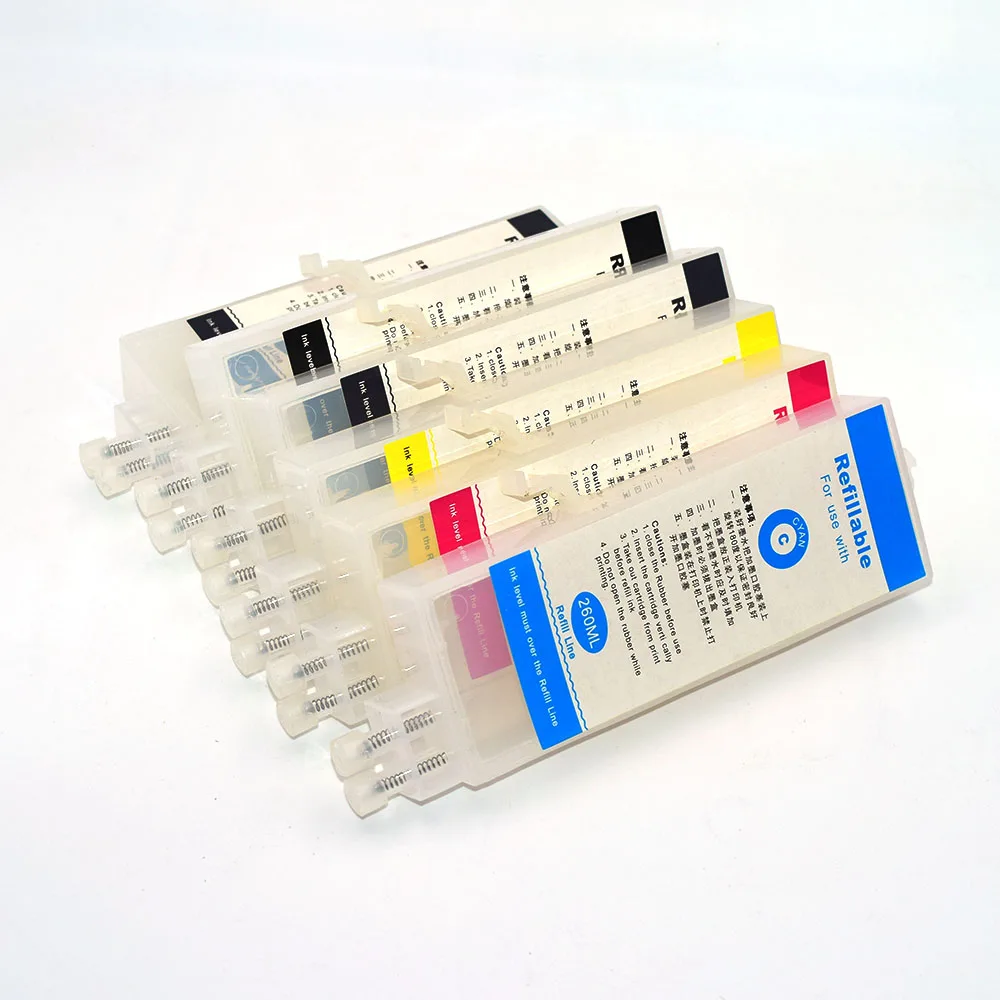 

260ml Refill Ink Cartridge for Canon PFI-102 PFI-104 for Canon iPF650 iPF655 iPF750 iPF755 iPF765 Printers with Chip