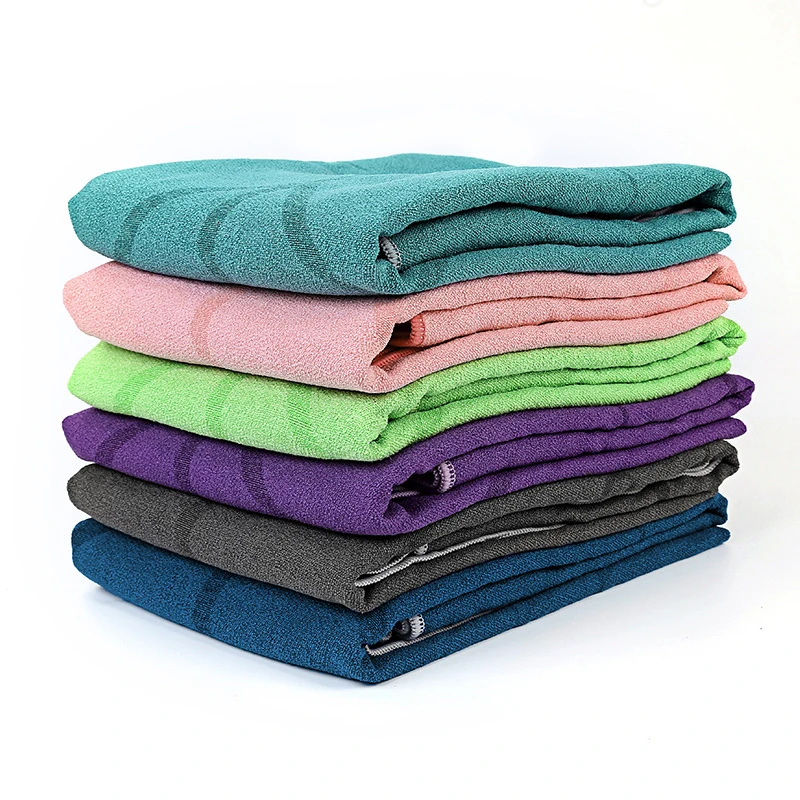 185*63cm Quick Dry Non-Slip Foldable Yoga Towel Home Gym Fitness Blanket Portable Yoga Mat Towel Sports Mat Blanket