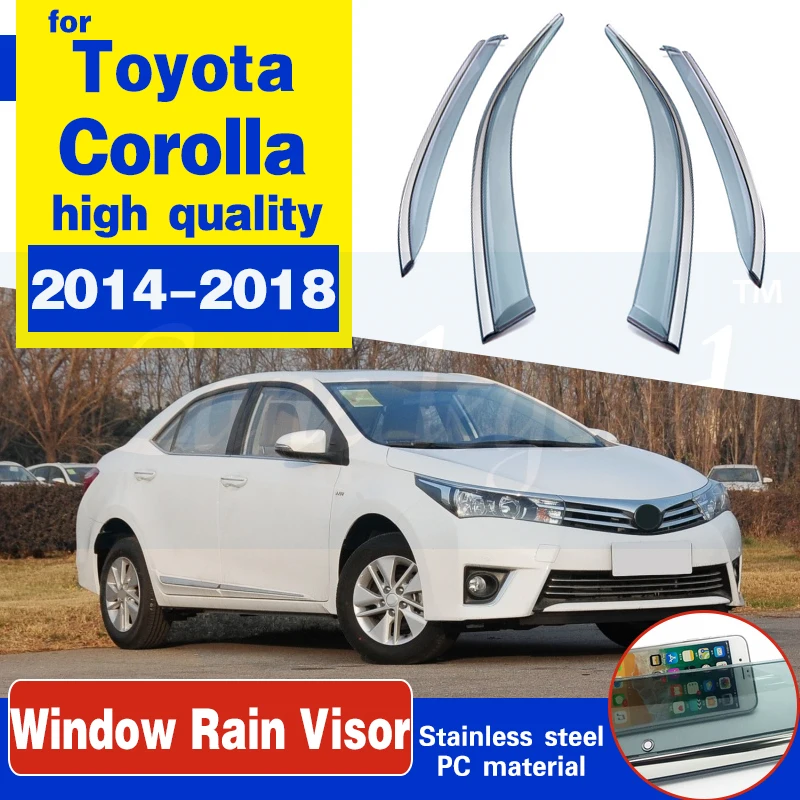 Автомобильные оконные дефлекторы для Toyota Corolla 2014-2018 автомобильный дефлектор