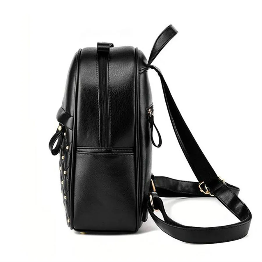 Women Backpack Hot Sale Fashion Causal bags High Quality bead female shoulder bag PU Leather Backpacks for Girls mochila