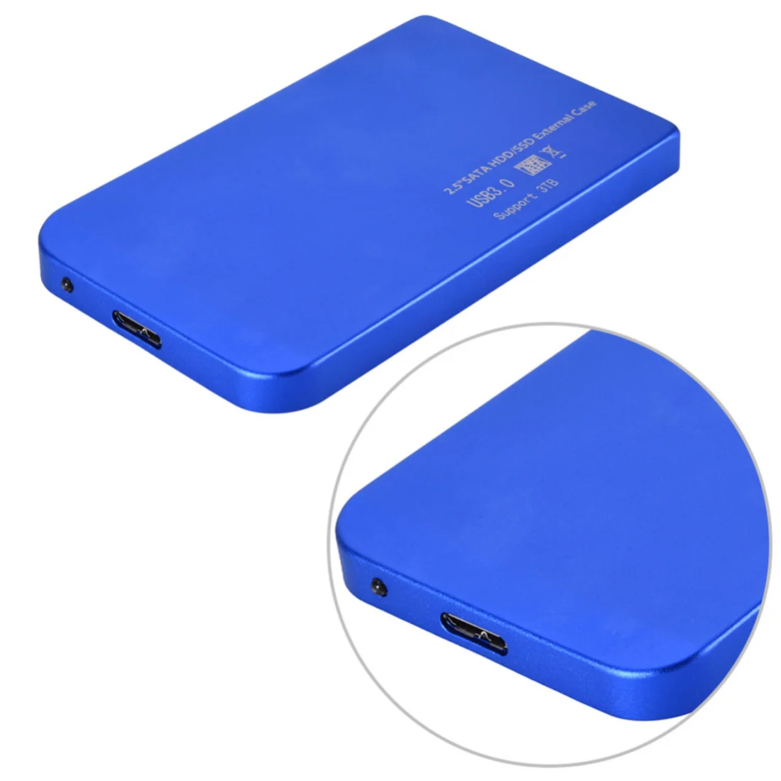 Инструмент бесплатно 2,5 дюймов USB 3,0 SATA коробка для жесткого диска алюминиевый сплав 5 Гбит/с Корпус для внешнего жесткого диска поддержка 3 ТБ SSD Прямая поставка
