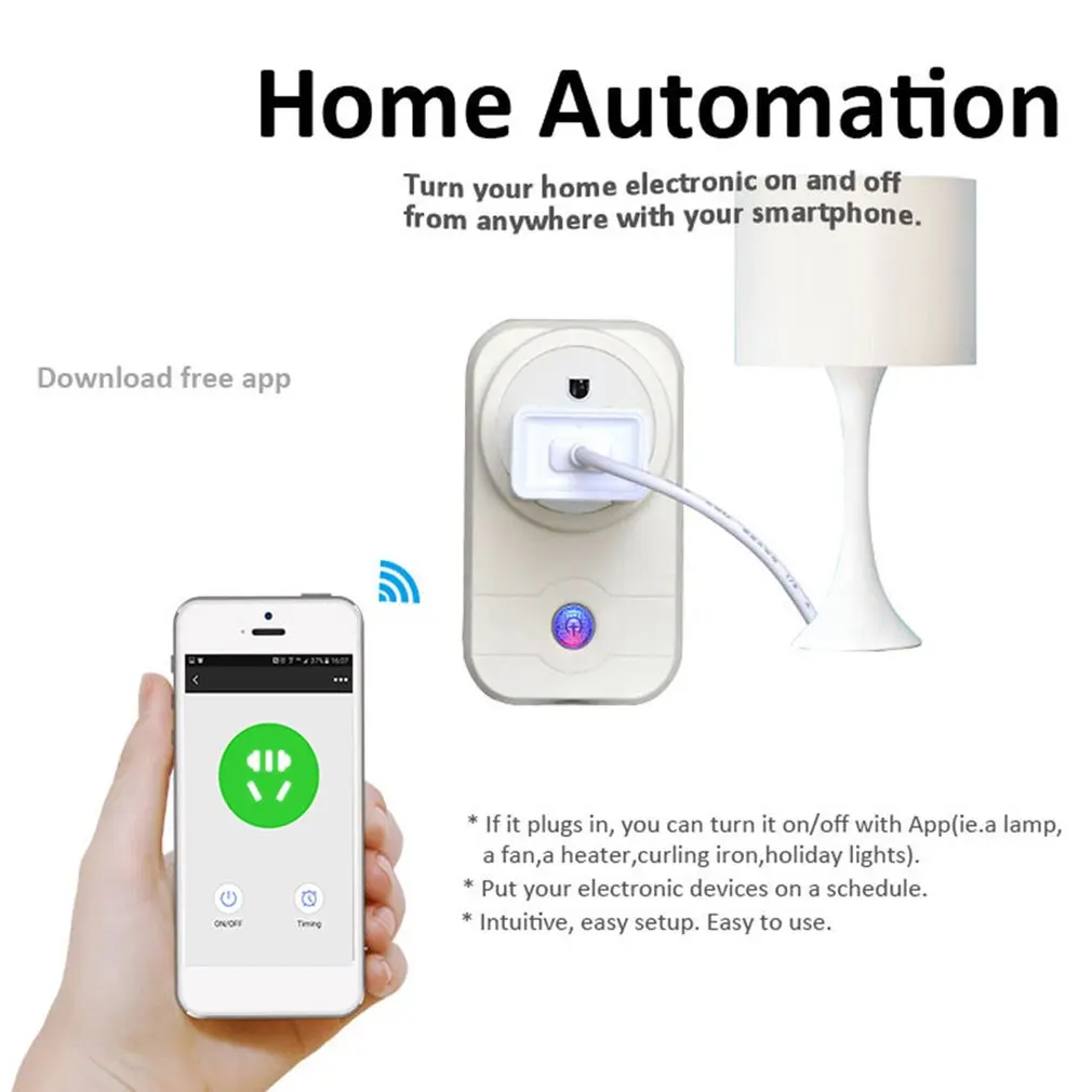 Многофункциональная умная розетка Wifi, таймер для мобильного телефона, умная розетка с дистанционным управлением, умная розетка для дома