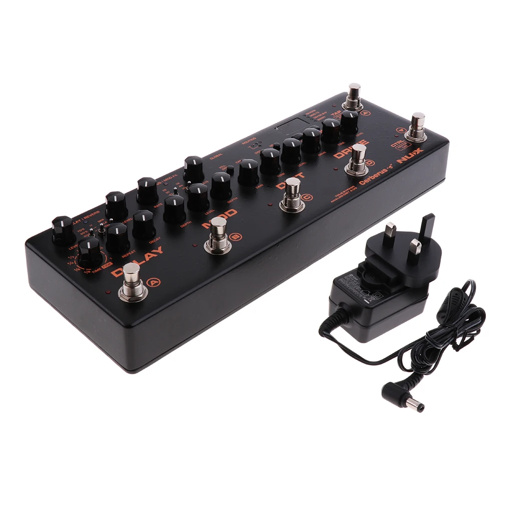 

1 Set Aluminium Guitar Cerberus Integrated Multi-Effects Pedal with Charger