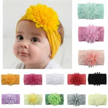 Головная повязка для новорожденных одежда для малышей девочек, с изображением головы Обёрточная бумага 3D повязка-ободок с бантом головная повязка в виде чалмы аксессуары для волос для малышей Подарки для девочек, повязка на голову