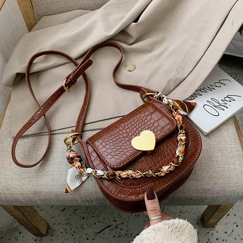

Crocodile pattern this year's popular bag female bag new 2020 fashion chain cross-body bag personality foreign style shoulder ba