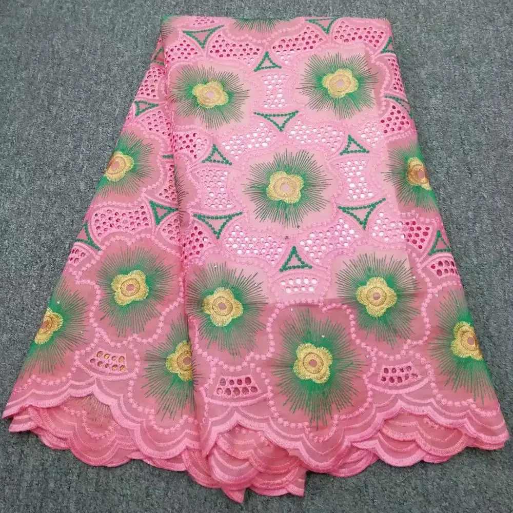 

African Cotton Swiss Voile Lace Fabric High Quality African Swiss Voile Lace In Switzerland For Wedding Party Dress