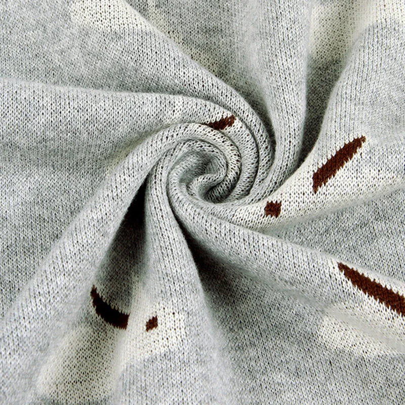 Baby Blanket Knitted Newborn Blankets Soft Wrap Infant Cartoon Rabbit Knit Receiving Blankets Children Quilts Toddler Outfits