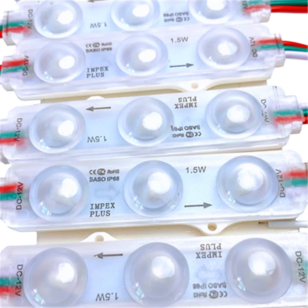 픽셀 LED 모듈 조명, 12V, WS2811, RGB, IC 칩 주입 렌즈, 스마트 매직 주소 지정 가능, 프로그래밍 가능, 풀 컬러 LED 모듈, 20 개
