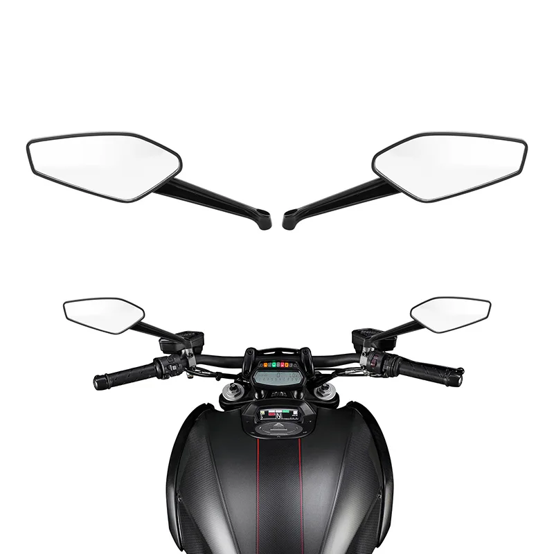 

Motorcycle Black Rear View Mirrors For Ducati Diavel 1200 FL 2008 XDiavel 2016 2019 Monster 1200 R 2016-2019 Diavel Carbon 2014