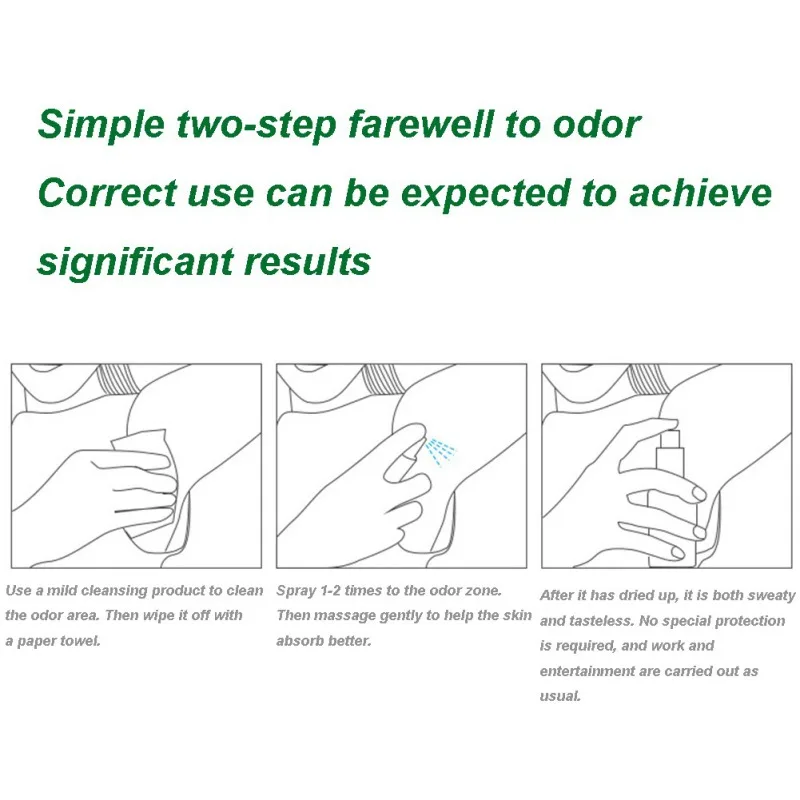 30 мл портативный удаление запаха тела естественное удаление подмышек водный дезодорант Антиперспиранты боди спрей унисекс уход за телом