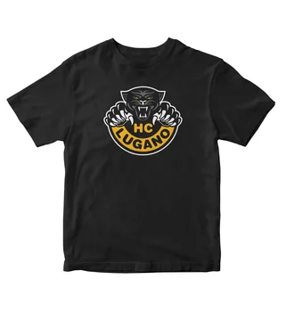 

HC Lugano Switzerland Hockey T shirt Black