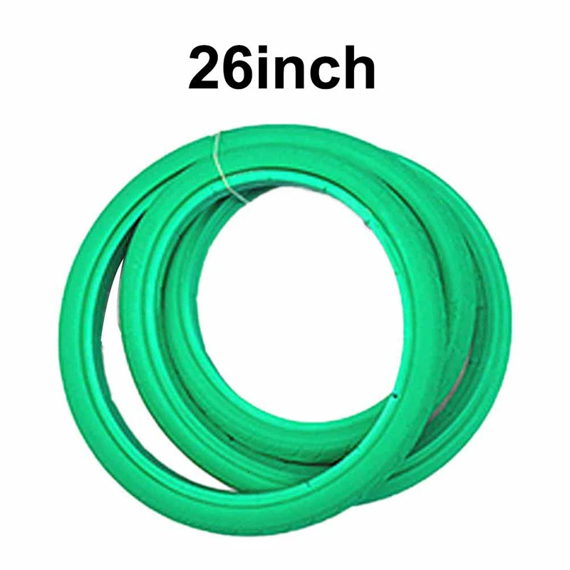 Green-70023C 2" 26" велосипедные шины бескамерные Твердые надувные анти прокол взрывозащищенные шины для горной дороги Аксессуары для велосипеда - Цвет: Green-70023C