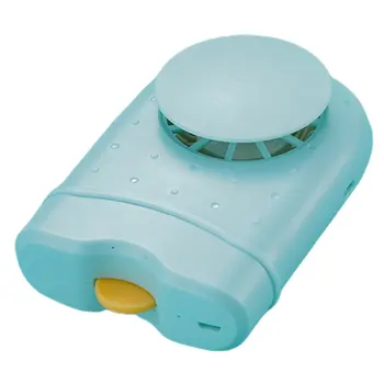 

USB charging handheld hanging neck ultra-quiet fan Button Ordinary Round Plastic Light and convenient Ultra thin Endurance