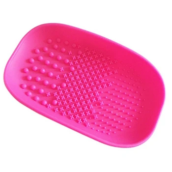 

Brush Cleaner Cosmetic Make Up Washing Brush Gel Cleaning Mat Foundation Makeup Brush Cleaner Pad Tool