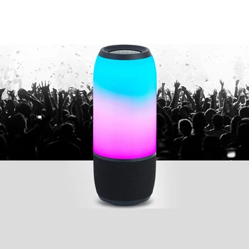

Portable Wireless Bluetooth Speaker with Logo Paulse 3 JXL LED Changing Color FM TF Mic Support Dropshipping Wholesale