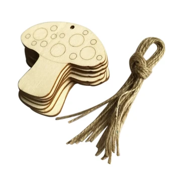 

10PCS Easter Egg pattern Natural wood pendant Scrapbooking Carft for Home Drop Hanging decoration diy