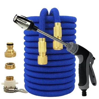 

High Pressure Telescopic Hose Garden Watering Hose Magic Durable Car Wash Hose Spray Gun Vegetable Garden Irrigation Supplies