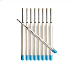10 PCS Standard Ballpoint pen Refills Nib Medium New Suitable for all types Blue and black