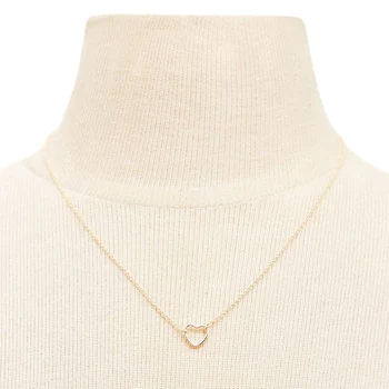 

Fashion Hollow Heart Necklace&Pendant For Women Girls Dainty Clavicle Chain Jewelry XL1003