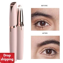 1 шт. электрический триммер для бровей Макияж безболезненный глаз бровей Эпилятор минибритва бритвы портативный для удаления волос лица др...(China)