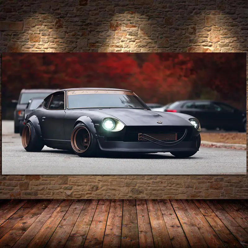 Jdm S30 Classic 240z Sports Car Canvas Painting Posters And Prints Wall Art Pictures For Living Room Home Decor Cuadros Unframed Painting Calligraphy Aliexpress